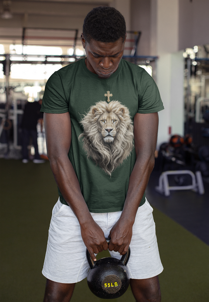Christ the King (Lion of Judah) — Men's Christian T-Shirt