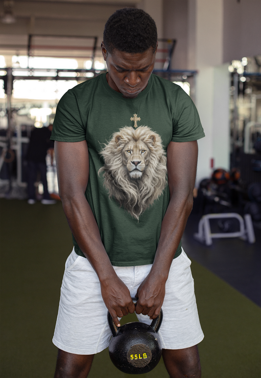 Christ the King (Lion of Judah) — Men's Christian T-Shirt