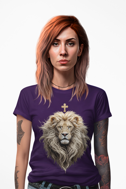 Christ the King (Lion of Judah) — Women's Christian T-Shirt