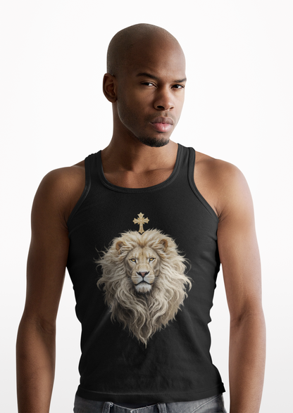 Christ is King (Lion of Judah) - Men's Christian Tank Top