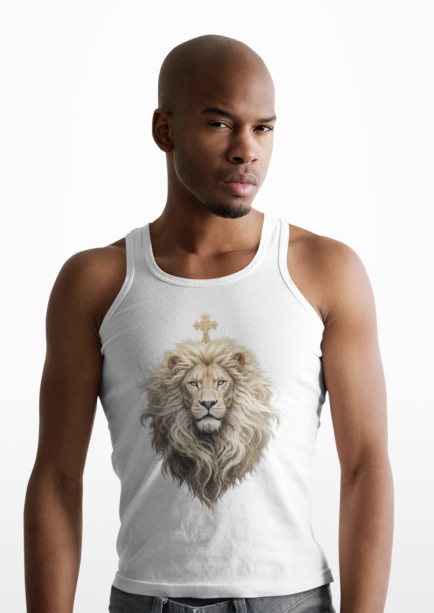Christ is King (Lion of Judah) - Men's Christian Tank Top