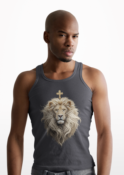 Christ is King (Lion of Judah) - Men's Christian Tank Top