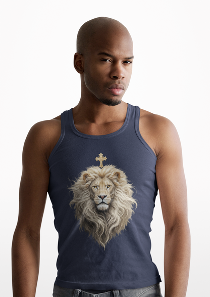 Christ is King (Lion of Judah) - Men's Christian Tank Top