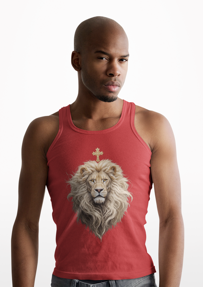 Christ is King (Lion of Judah) - Men's Christian Tank Top