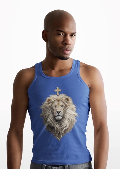Christ is King (Lion of Judah) - Men's Christian Tank Top
