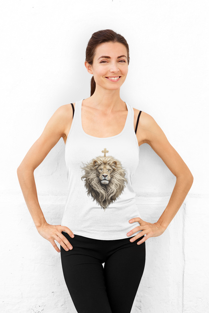 Christ is King (Lion of Judah) - Women's Christian Tank Top