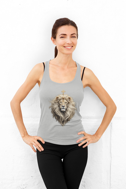 Christ is King (Lion of Judah) - Women's Christian Tank Top