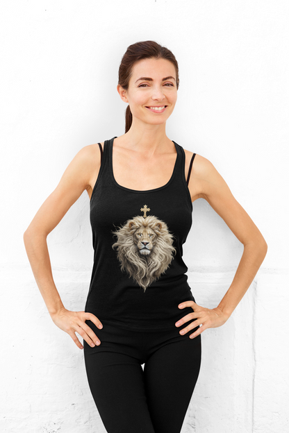 Christ is King (Lion of Judah) - Women's Christian Tank Top