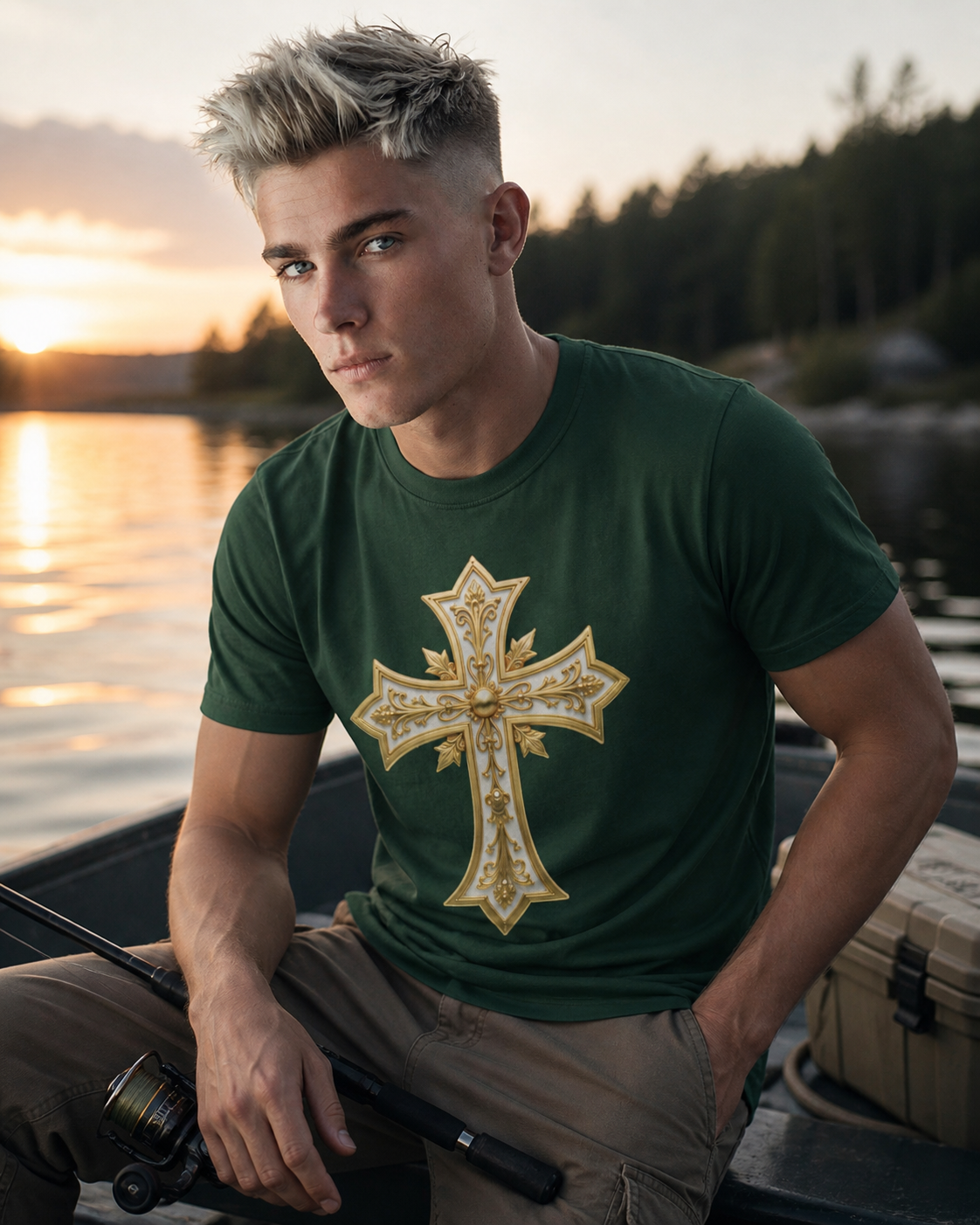 Sovereign Cross - Men's Christian T-Shirt