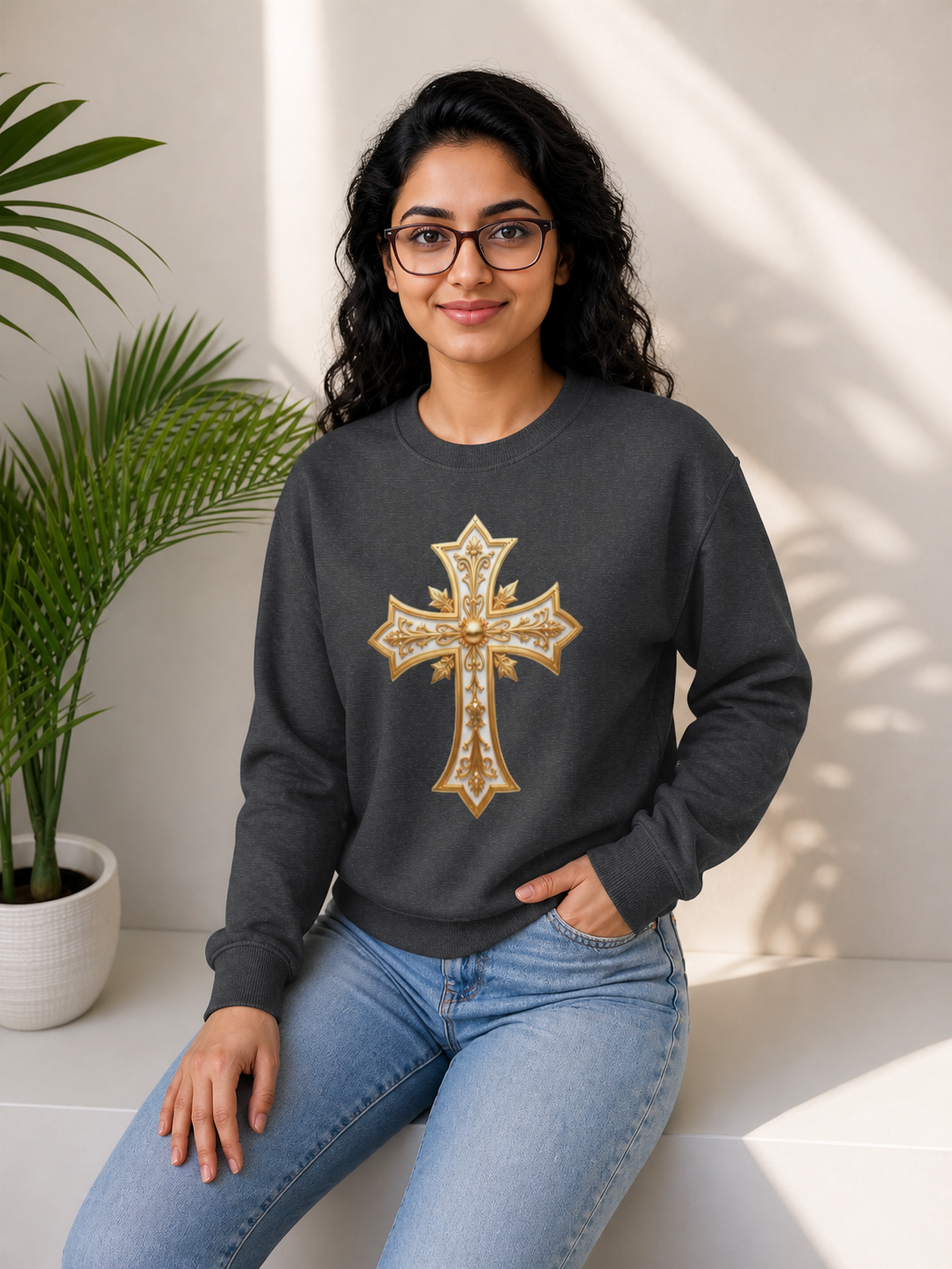 Sovereign Cross - Women's Christian Sweatshirt