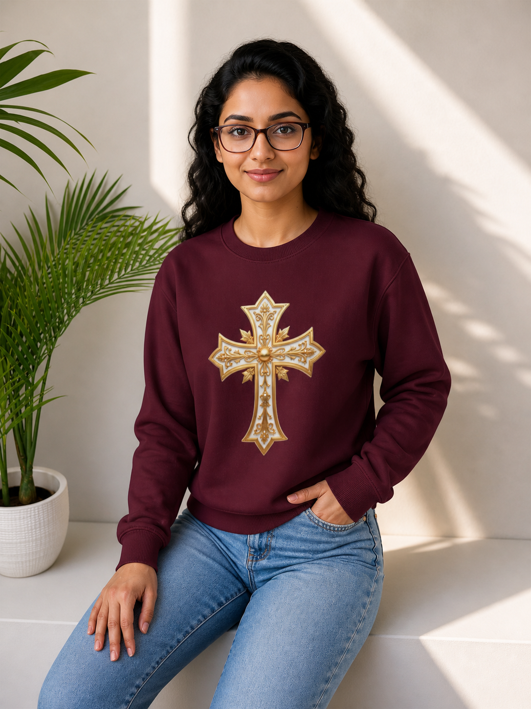 Sovereign Cross - Women's Christian Sweatshirt