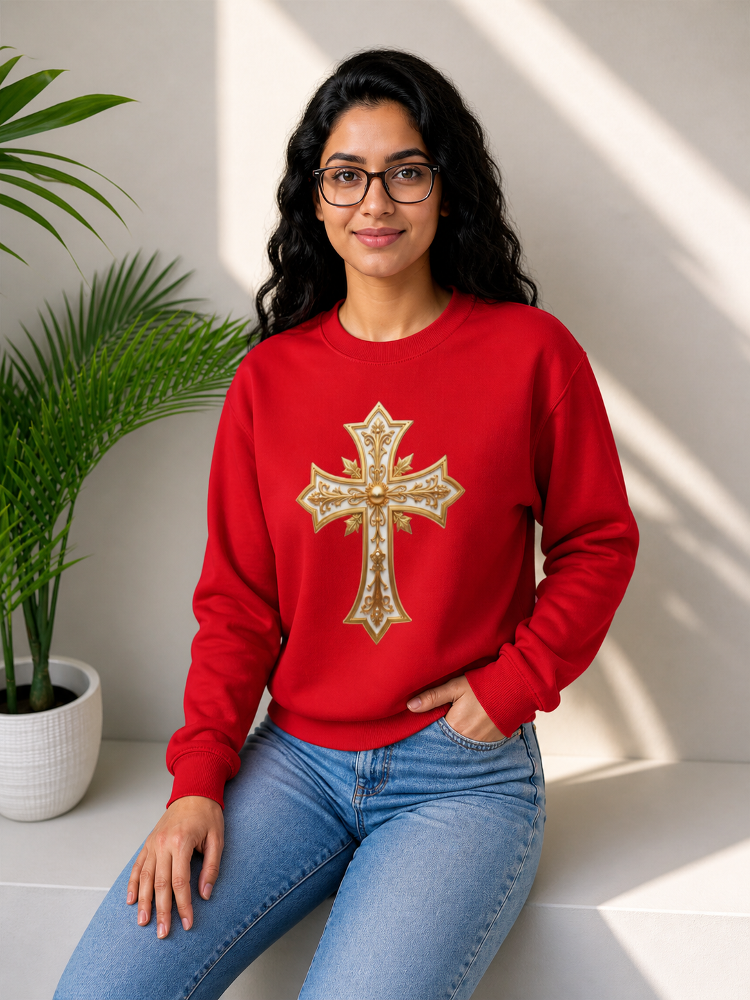 Sovereign Cross - Women's Christian Sweatshirt