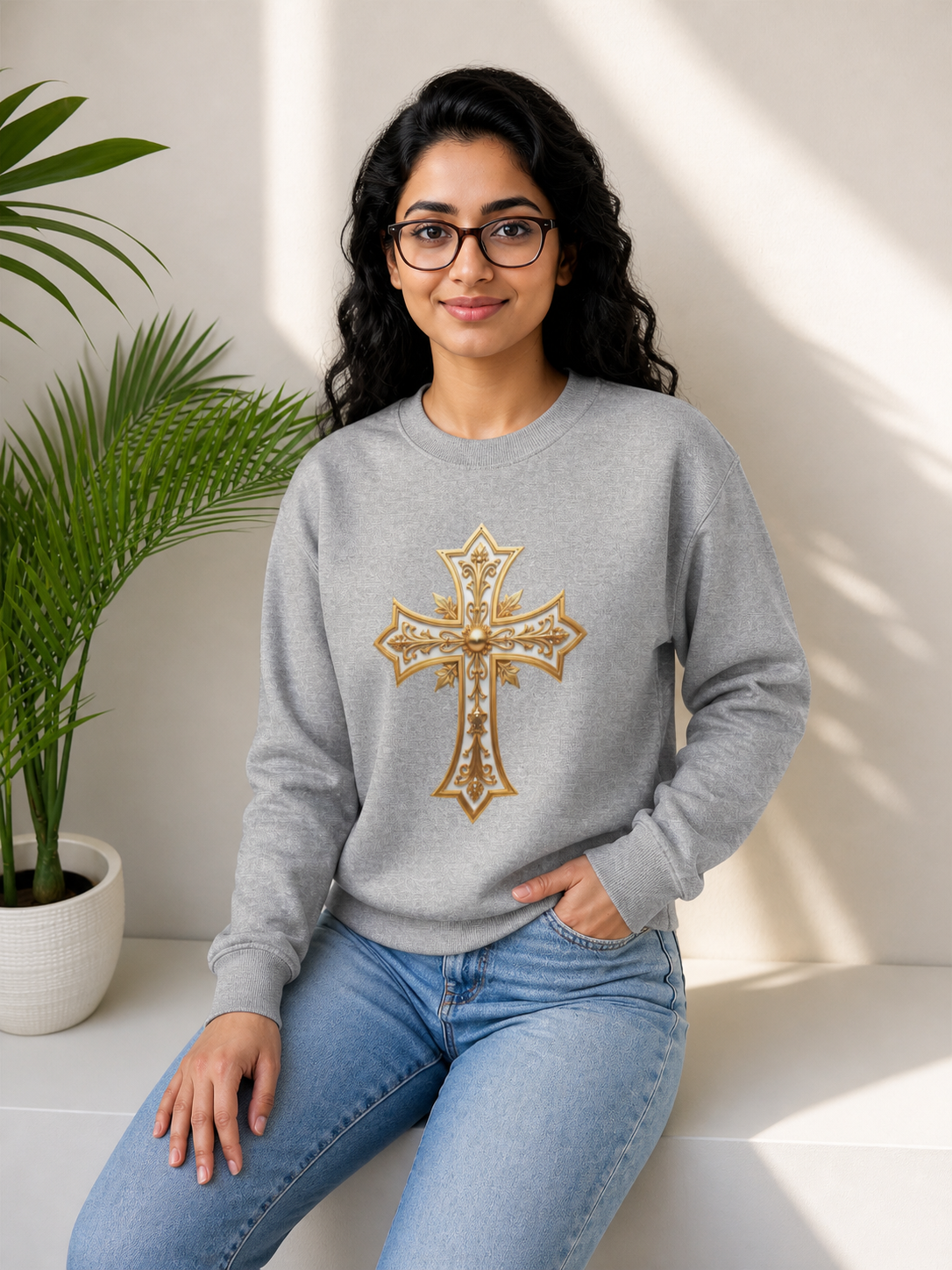 Sovereign Cross - Women's Christian Sweatshirt