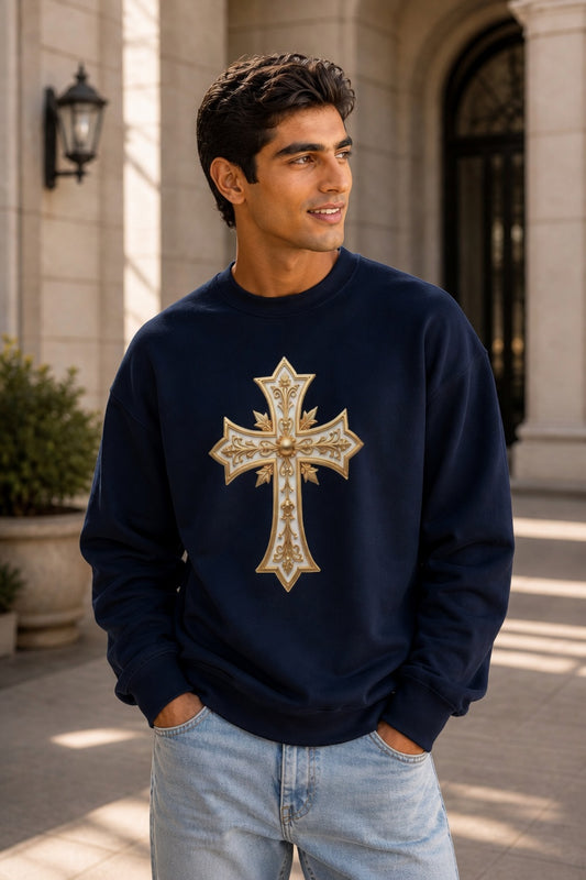 Sovereign Cross - Men's Christian Sweatshirt