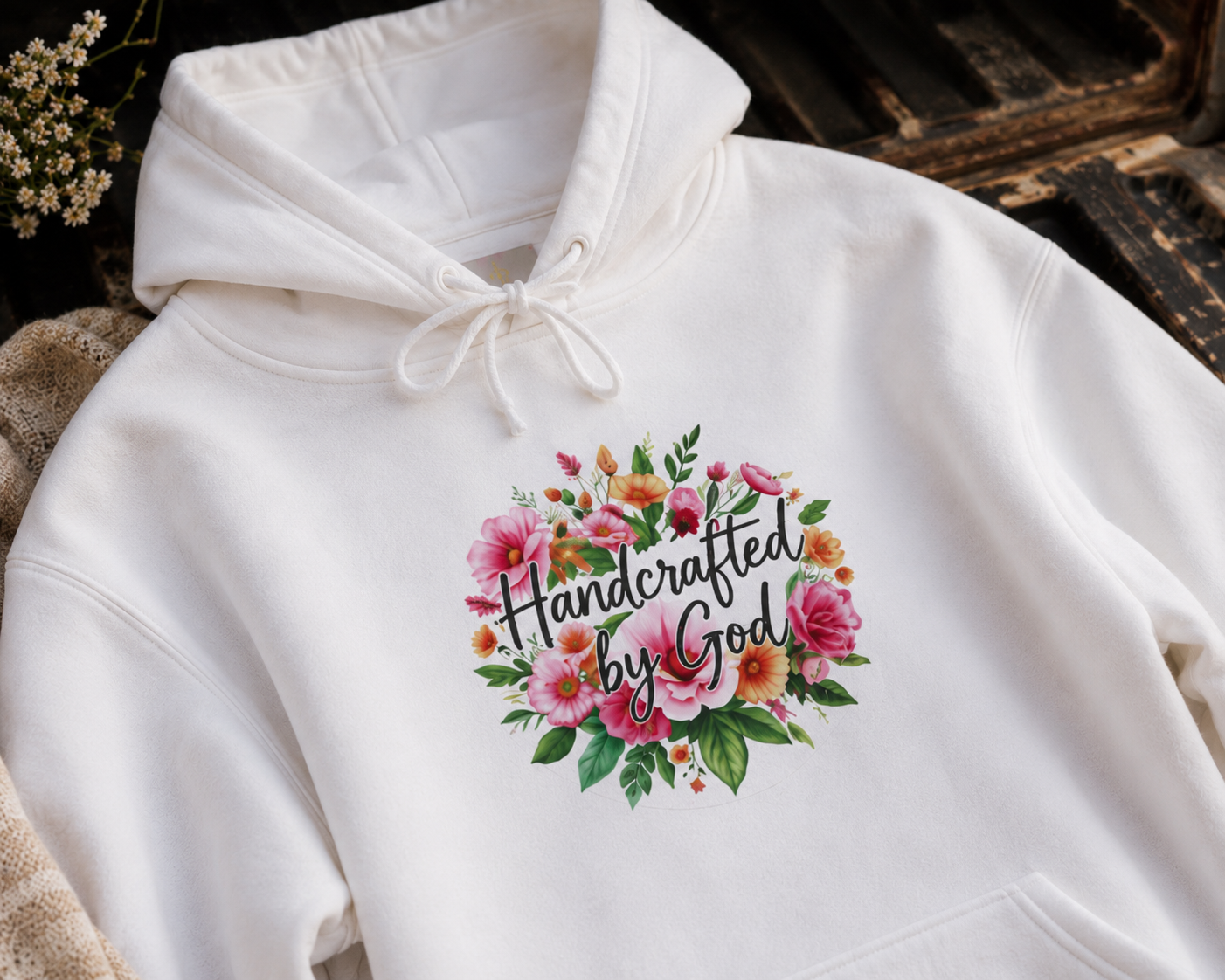 Handcrafted by God (Original) -Women's Christian Hoodie