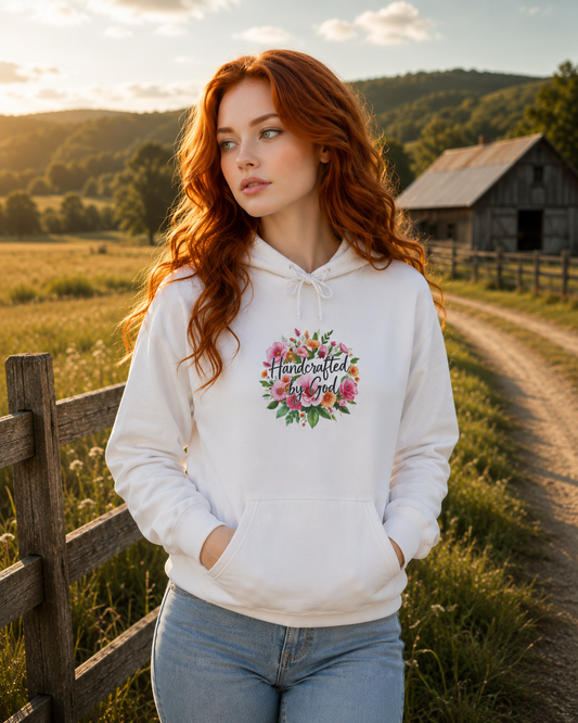 Handcrafted by God (Original) -Women's Christian Hoodie