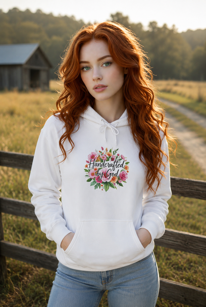 Handcrafted by God (Original) -Women's Christian Hoodie