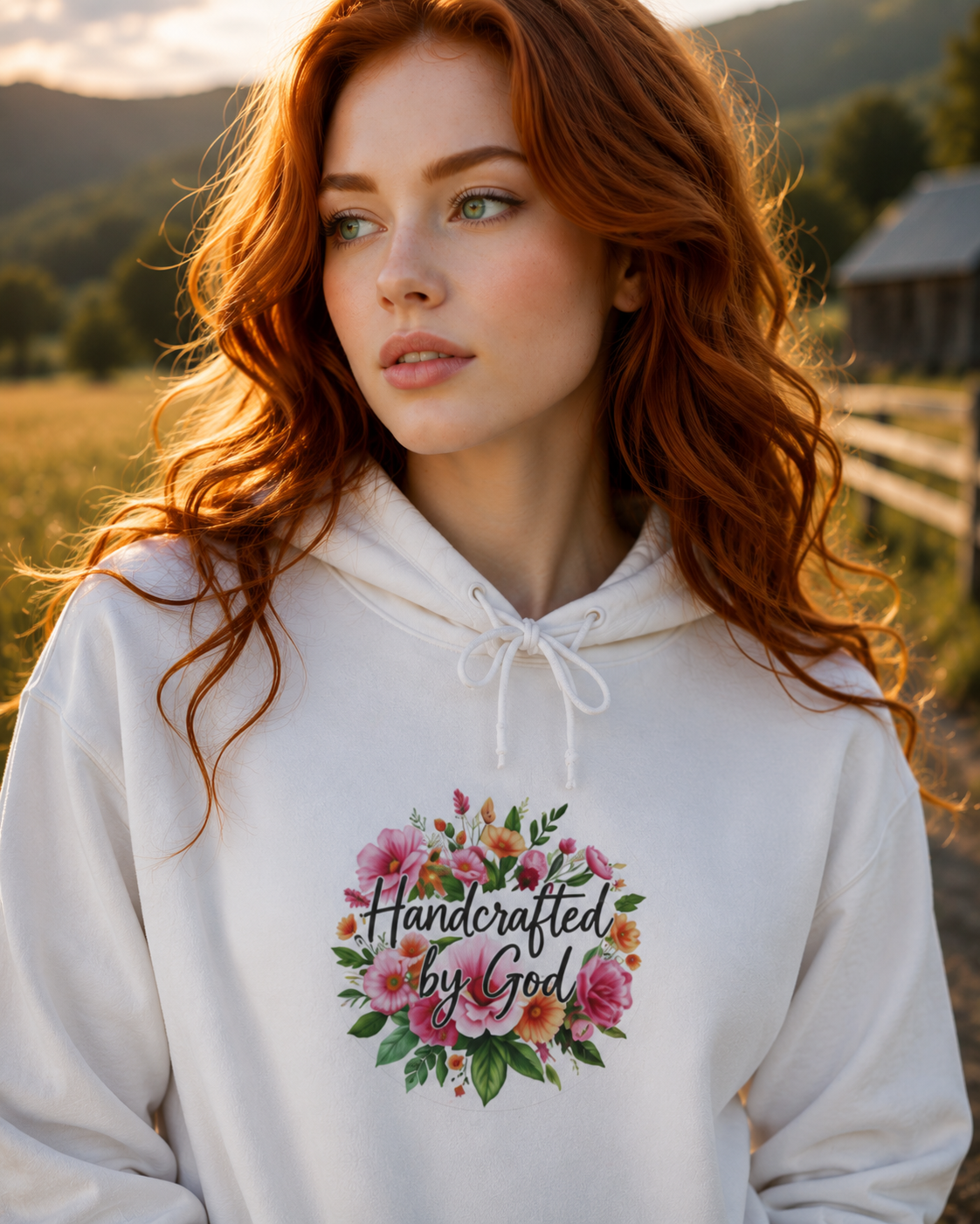 Handcrafted by God (Original) -Women's Christian Hoodie