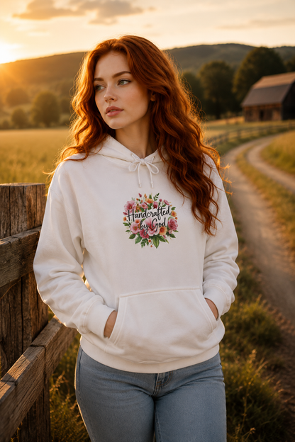 Handcrafted by God (Original) -Women's Christian Hoodie