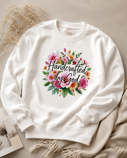 Handcrafted By God (Original) - Women's Christian Sweatshirt