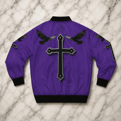 Eternal Watch – Men’s Bomber Jacket (Purple)