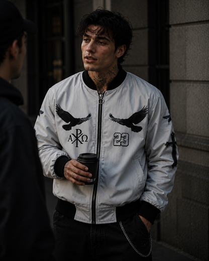 Eternal Watch – Men’s Bomber Jacket (Gray)