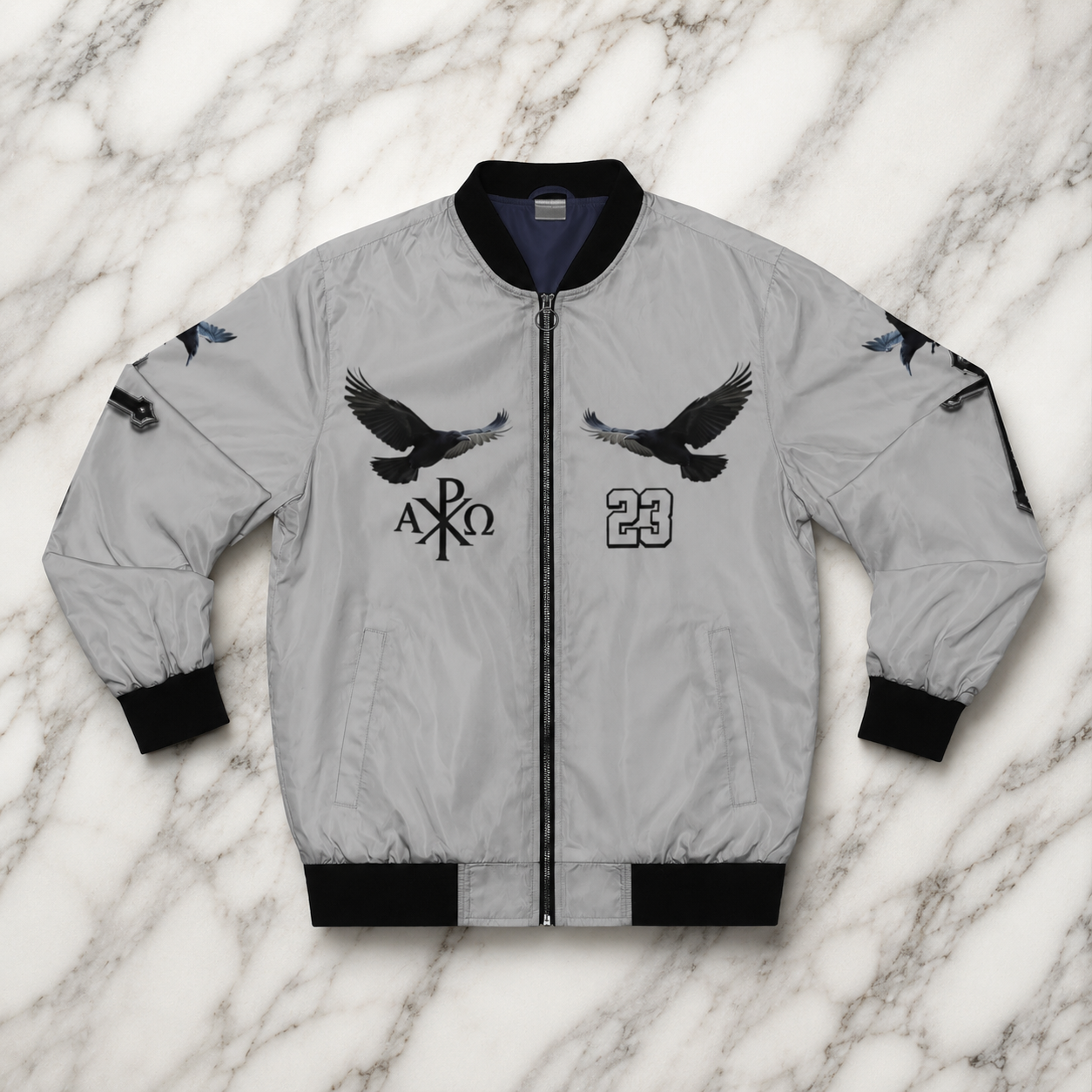 Eternal Watch – Men’s Bomber Jacket (Gray)