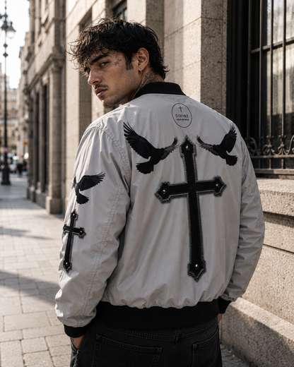 Eternal Watch – Men’s Bomber Jacket (Gray)