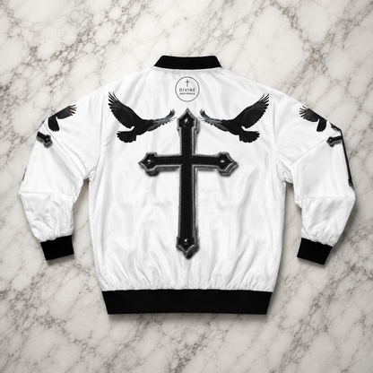Faithful Guardians – Cross & Crows Men’s Bomber Jacket