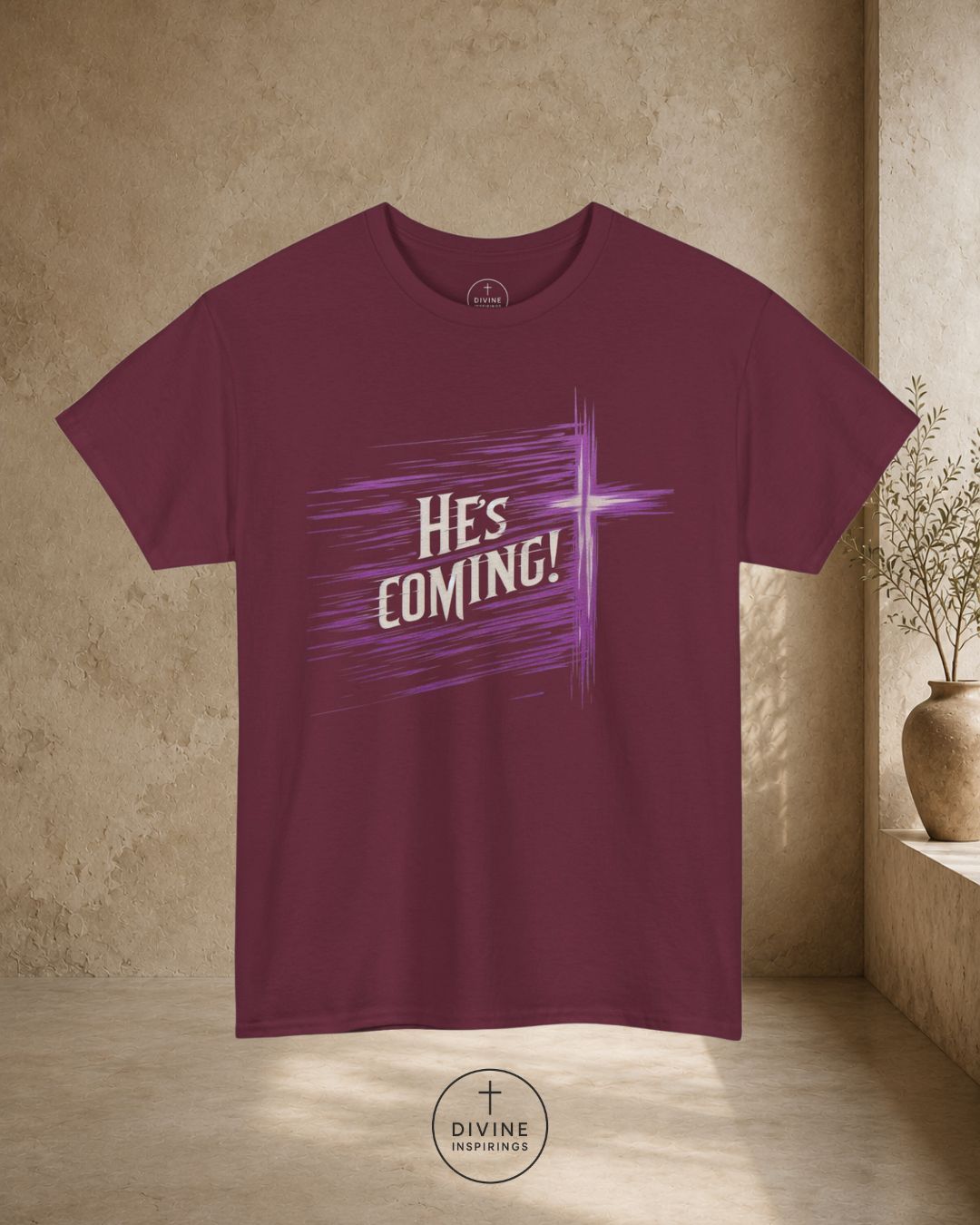 He’s Coming – Men's Christian T-Shirt