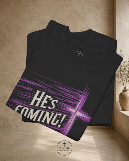 He’s Coming – Men's Christian T-Shirt