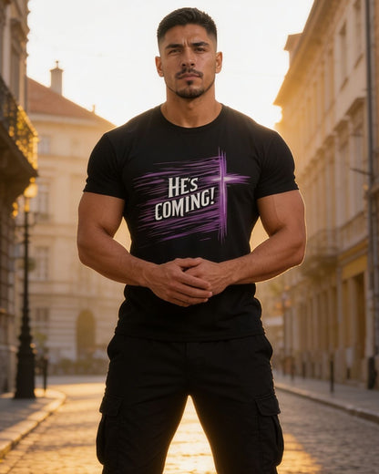 He’s Coming – Men's Christian T-Shirt