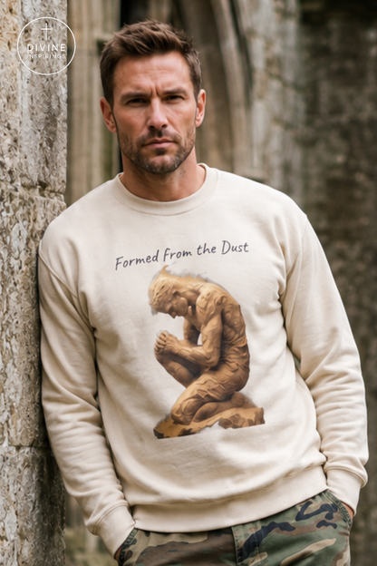Formed from the Dust (Dark Lettering) - Men’s Christian Sweatshirt