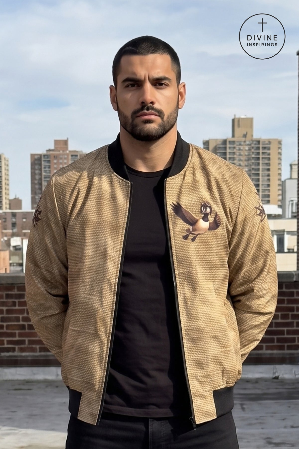 Bomber Command Men's Vintage Khaki II Bomber Jacket
