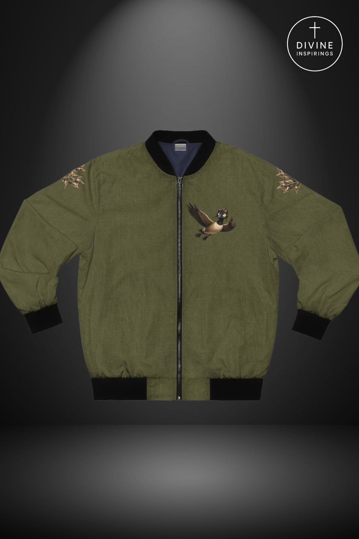 Bomber Command Men's Vintage Green Bomber Jacket
