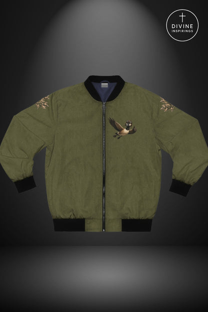 Bomber Command Men's Vintage Green Bomber Jacket