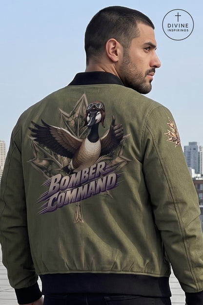 Bomber Command Men's Vintage Green Bomber Jacket