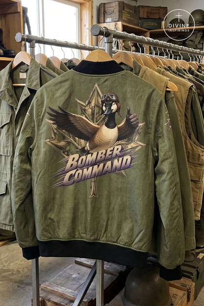 Bomber Command Men's Vintage Green Bomber Jacket