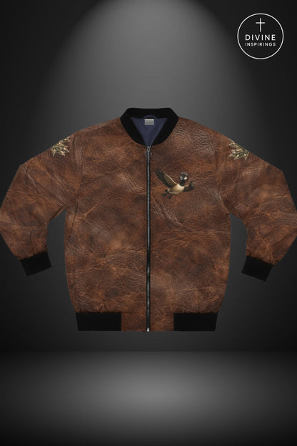 Bomber Command Women's Vintage Leather Styled Jacket
