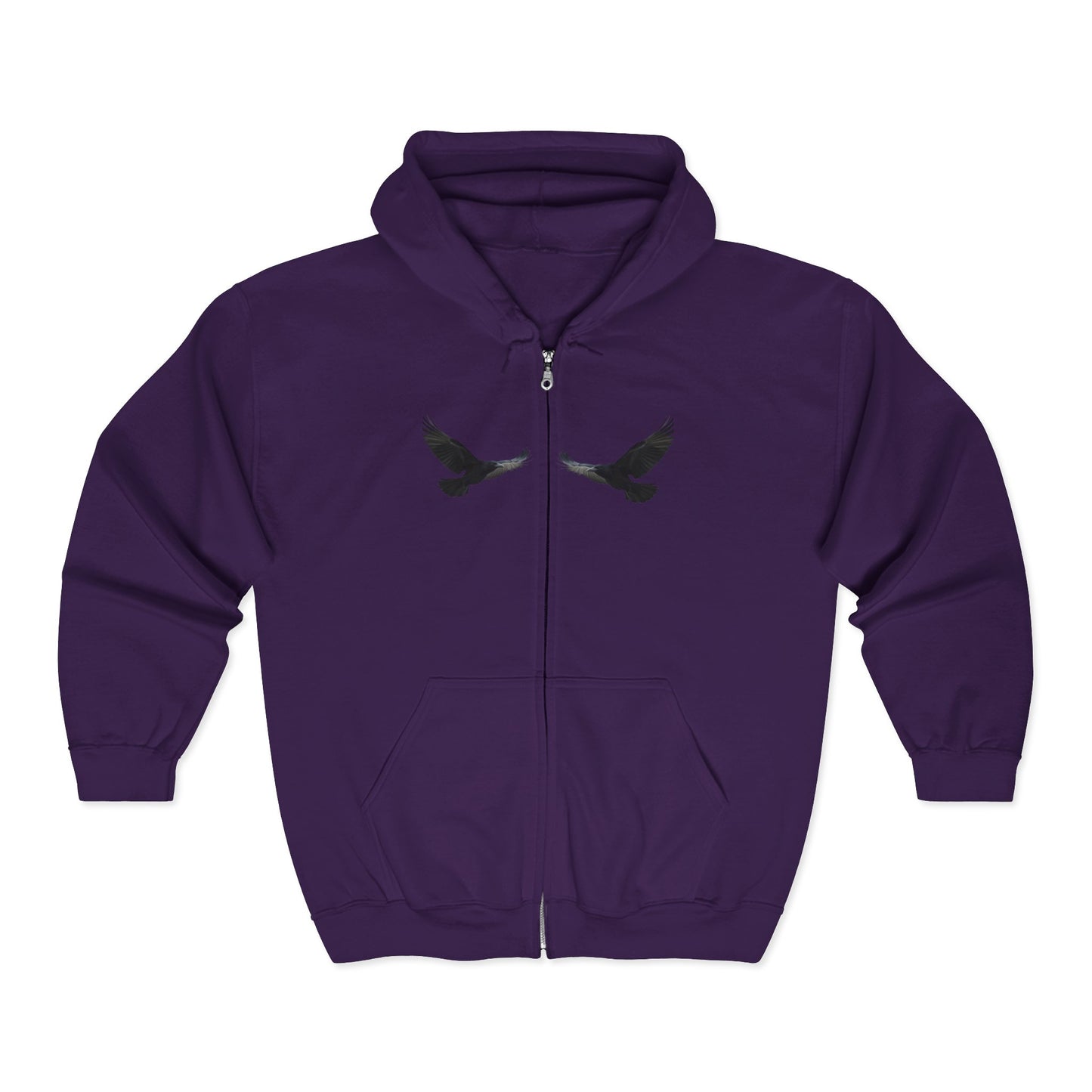 Faithful Watchers” – Cross & Crows Men’s Zip-Up Hoodie