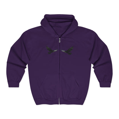 Faithful Watchers” – Cross & Crows Men’s Zip-Up Hoodie