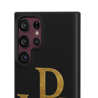 Our Eternal Hope in Christ - Black Chi Rho Snap Case for Samsung