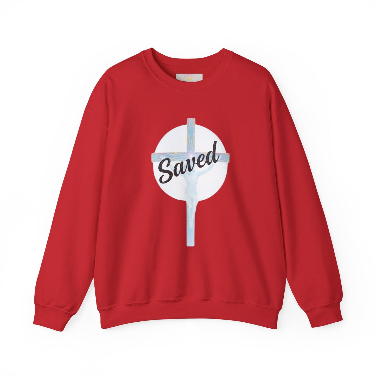 Anchored in Salvation – Men’s “Saved” Christian Sweatshirt