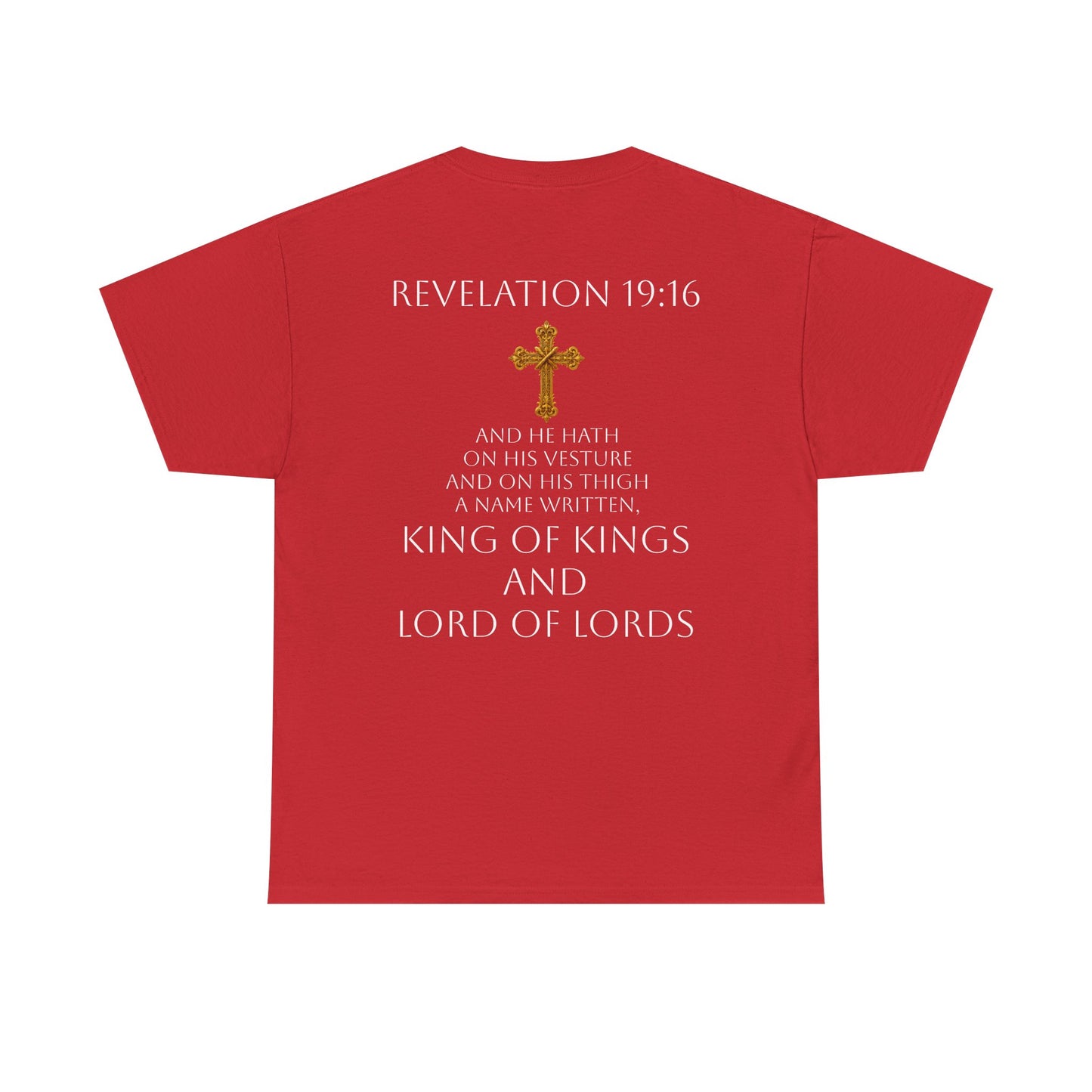 Christ is King Women’s Christian Tee (White Lettering)