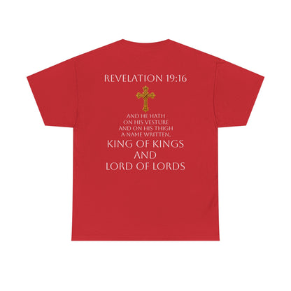 Christ is King Women’s Christian Tee (White Lettering)