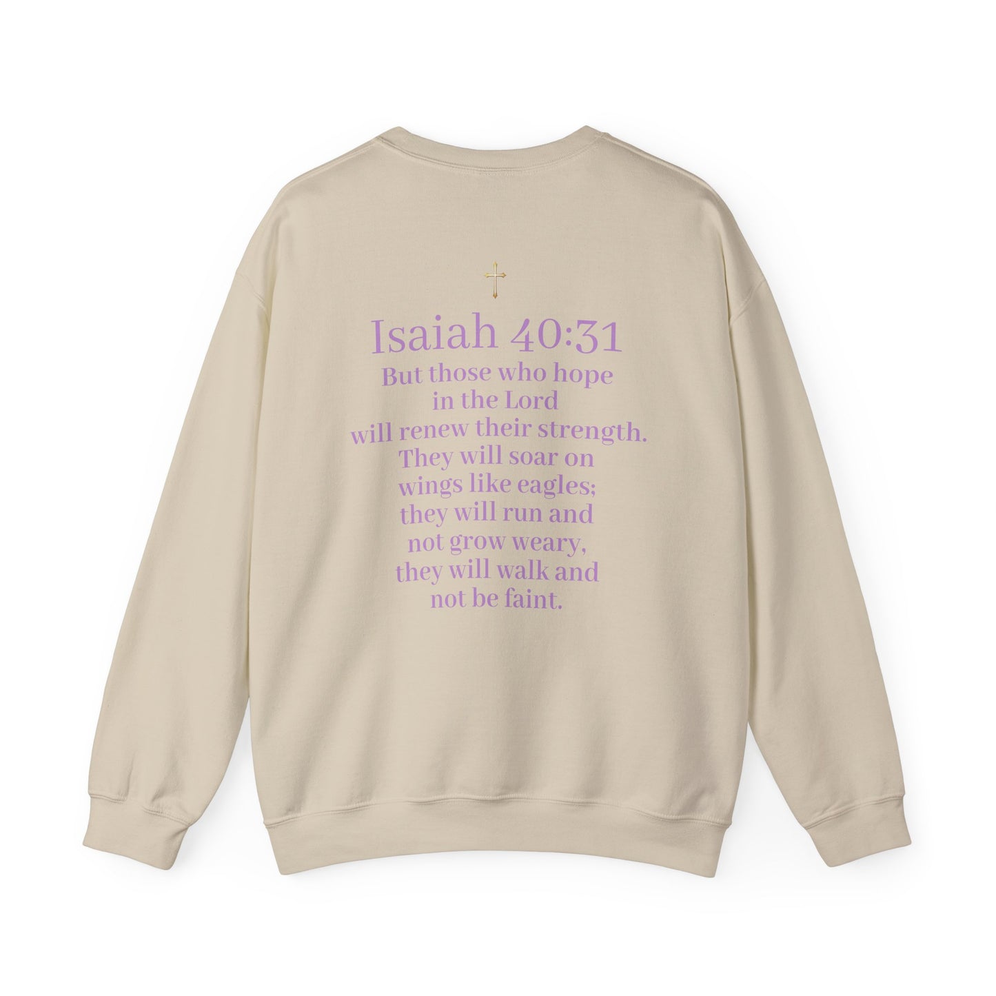 Men’s “Hope” Sweatshirt – Bold Scripture Hoodie | Isaiah 40:31