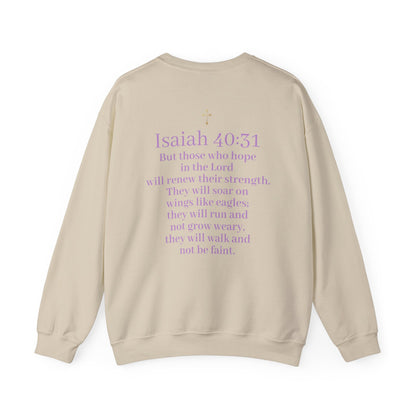 Men’s “Hope” Sweatshirt – Bold Scripture Hoodie | Isaiah 40:31