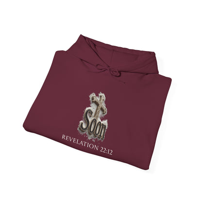 Soon: Revelation Christian Women’s Hoodie (White Lettering)