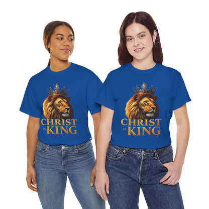Christ Is King – Lion & Cross Women’s Christian Tee