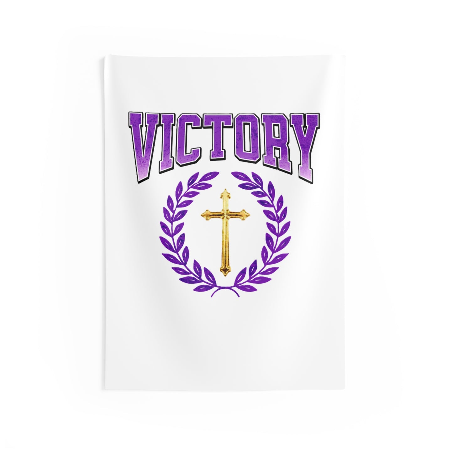 Victory Indoor Wall Tapestry – Bold Christian Inspiration